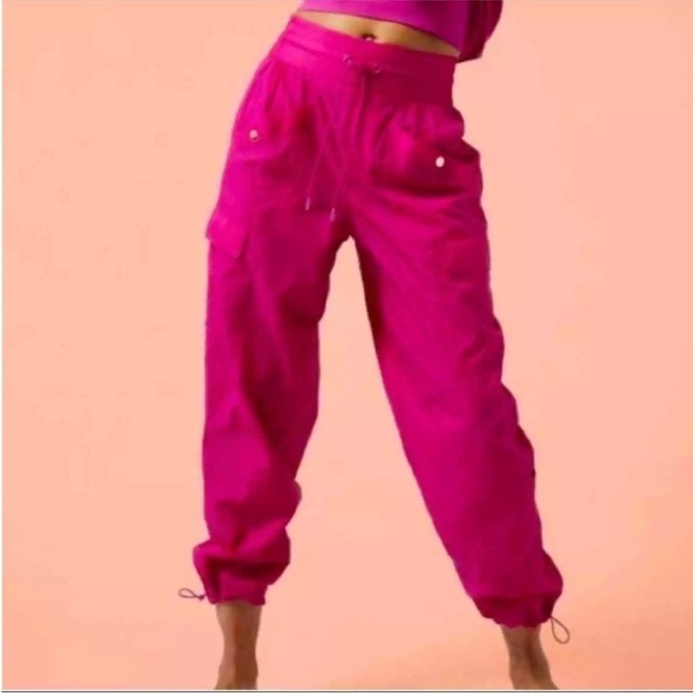 Athleta Women's Pink Jogger Pants - Picture 2 of 4